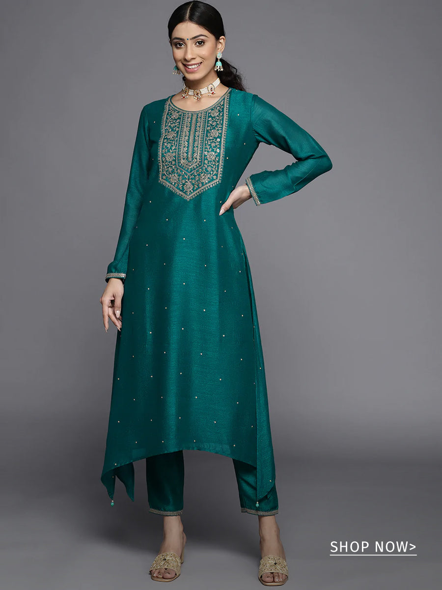 Fantastic Green Designer Cotton Printed Ready Made Long Kurti Design - RJ  Fashion